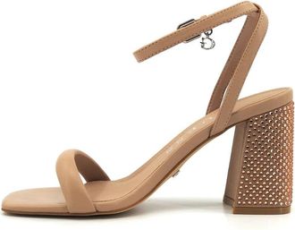 Guess Gelectra Sandalen - Dames - Sandalen met hakken - Roze - 39 EU - Leer - Schoenen