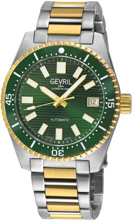 Gevril Group Atlantic Avenue Automatic Green Dial Mens Watch 47207B