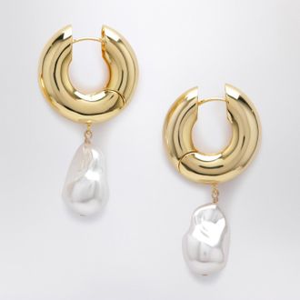 &Eacute;liou Pearl gold earrings