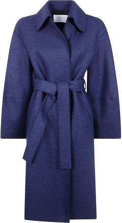 Harris Wharf London Women Puff Sleeves Coat Pressed Wool