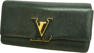 Louis Vuitton Noir Long Wallet (Bi-Fold) (Pre-Owned)