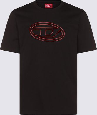 Diesel Black Cotton T-shirt