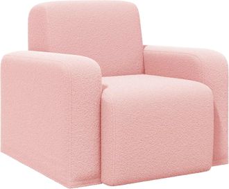 vidaXL Sill&oacute;n Rosa Boucl&eacute; Vidaxl