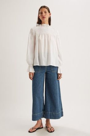 Merlette Majorelle Top in White at Nordstrom, Size X-Small