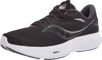 Saucony Womens Guide 15 Running Shoe, Black/White, 7 UK
