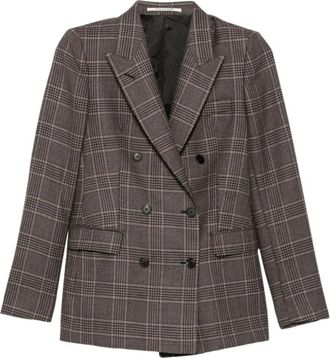 Tagliatore Parigi Jas - Dames - Blazers - Bruin - XS - Leer - Jassen