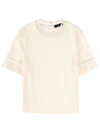 Fabiana Filippi T Shirt With Transparent Details