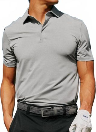 Southern Tide Heather Performance Polo Shirt In Slate Grey