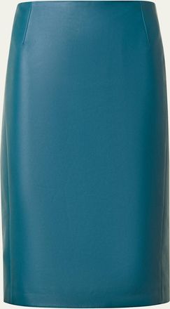 Akris Pencil Leather Skirt