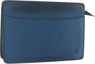 Louis Vuitton Pre-owned Clutches, female, Blue, Size: ONE SIZE Pre-owned Leather Clutch