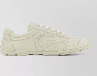 Prada leather low-top sneakers