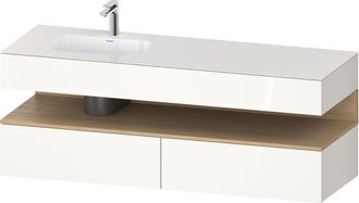 Duravit Qatego Lavabo Encastrado Con Base De Lavabo Consola, - Duravit