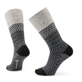 Smartwool Everyday Cozy Popcorn Cable Crew Socks Multifunktionssocken f&uuml;r Damen | grau