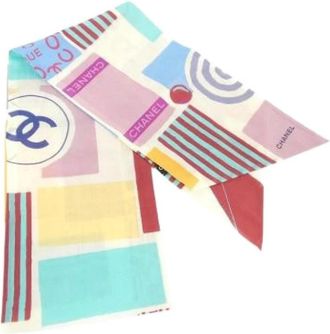 Chanel Pre-owned Scarves, female, Multicolor, Size: ONE SIZE Pre-owned Vintage Scarf