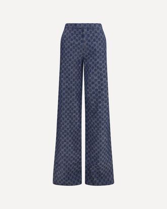 Gucci GG cotton jacquard denim Pants Female 38