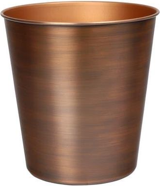 Happimess Nolan Modern Classic Smooth Steel 2-Gallon Wastebasket in Antique Copper at Nordstrom