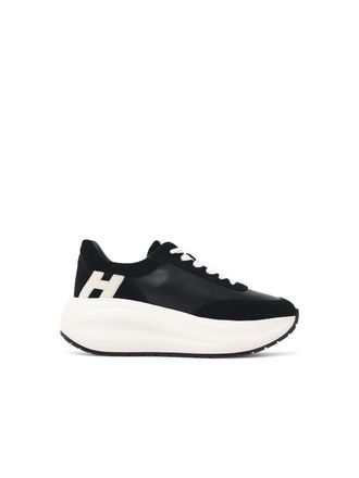 Hogan Maxi I Active Black Leather Sneakers