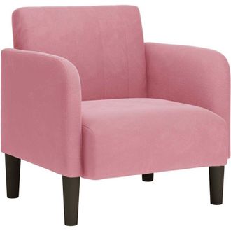 vidaXL Sill&oacute;n Con Reposabrazos Terciopelo Rosa 54 Cm Vidaxl