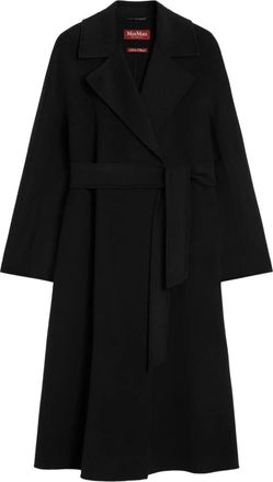 Max Mara Belted Coat - Dames - Jas met riem - Zwart - S - Jassen