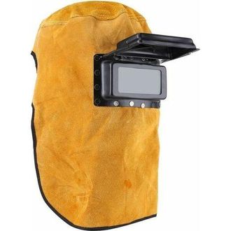 OEM M&aacute;scara Protectora Para Casco De Soldadura, Lente De Cuero, Capucha De Soldadura Abatible, Protecci&oacute;n Completa, Duradera, Resistente Al Calor, Transpi