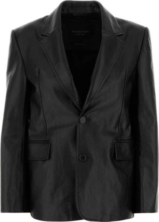 Balenciaga Standard Jasje - Heren - Blazers - Zwart - S - Leer - Jassen
