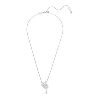 Swarovski Swan Pendant Necklace - Dames - Kettingen - Grijs - ONE Size - Accessoires