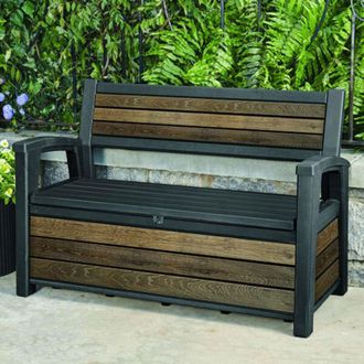 Keter Cassapanca in Resina deco bench 60 noce - Keter