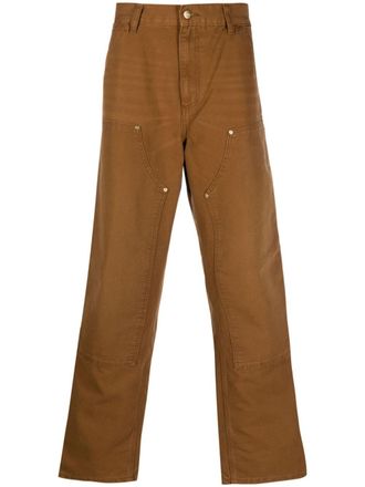 Carhartt Work in Progress Double Knee straight-leg trousers - men - Organic Cotton/Cotton/Polyester - 31 - Brown