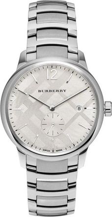 Burberry Bu 10004 Horloge - Heren - Horloges - Grijs - ONE Size - Accessoires