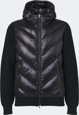 Bogner Zisco down-paneled hooded wool cardigan