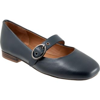 Softwalk Kassala Mary Jane Flat in Navy at Nordstrom, Size 10.5
