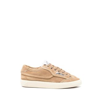 Autry Beige Logo Sneakers