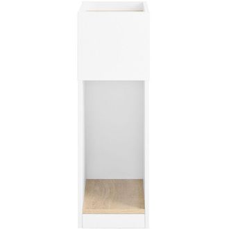 SoBuy SoBuy Narrow Nightstand, Bedside Table with Drawer and Shelf, Modern Side Furniture for Bedroom and Living Room, White, 20 x 35 x 60 cm, FBT171-WN