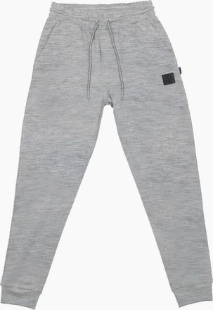 Aquascutum Mens Solid Patterned Tapered Fit Slim Joggers - Grey - Size: 32/33/32