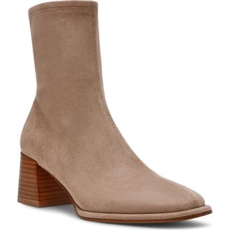 Steve Madden Pammy Block Heel Bootie in Taupe at Nordstrom Rack, Size 8.5