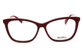 Max Mara MM5009 Rectangular Acetate Eyeglasses - Burgundy