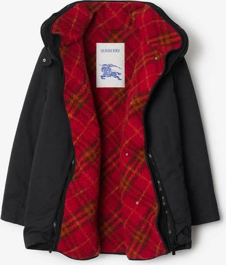 Burberry Womens Detachable Warmer Cotton Parka, Size XX-Small