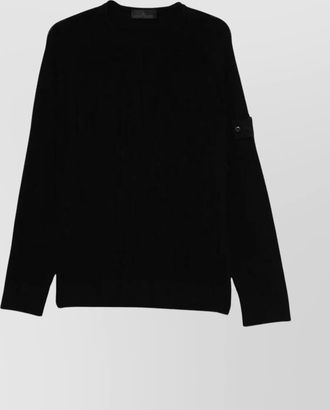 Stone Island wool sweater ribbed crew-neck