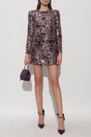 Self Portrait Sequin Blazer, Womens, Multicolour