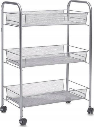 ZELLER Carro De Ba&ntilde;o Moderno Gris 43,5x26x62,5 Cm