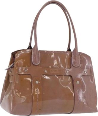 Ferragamo Pre-owned Handbags, female, Brown, Size: ONE SIZE Pre-owned Leather Handbag