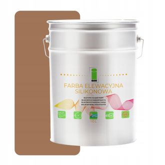 OEM Pintura De Silicona Para Fachadas, Marr&oacute;n Claro, Tono Marr&oacute;n, 10 L