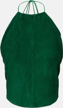 Stouls Rosie halterneck suede top