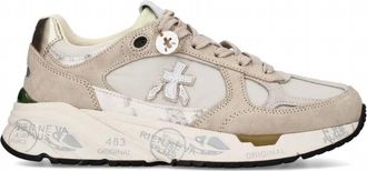 Premiata Womens Mased Sneakers In Beige