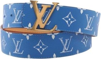 Louis Vuitton Pre-owned Belts, male, Blue, Size: ONE SIZE Pre-owned Vintage Standard Belt