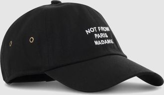 Dr&ocirc;le de Monsieur Casquette Homme Slogan Coton Noir