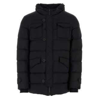 Herno Down Jackets, male, Black, Size: 2XL Down Jacket for Stylish Outerwear