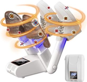 OEM Secador De Zapatos El&eacute;ctrico Con Temporizador Inteligente - Calentador De Zapatos De Aire Caliente 360&deg; - Dise&ntilde;o Plegable - La Luz Uv Elimina Eficazme