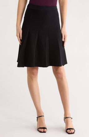Max Studio Pleated Sweater Miniskirt in Black at Nordstrom Rack, Size Small