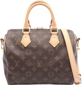 Louis Vuitton 10s Speedy Bandoulière 25 tote bag - women - PVC/Calf Leather - One Size - Brown